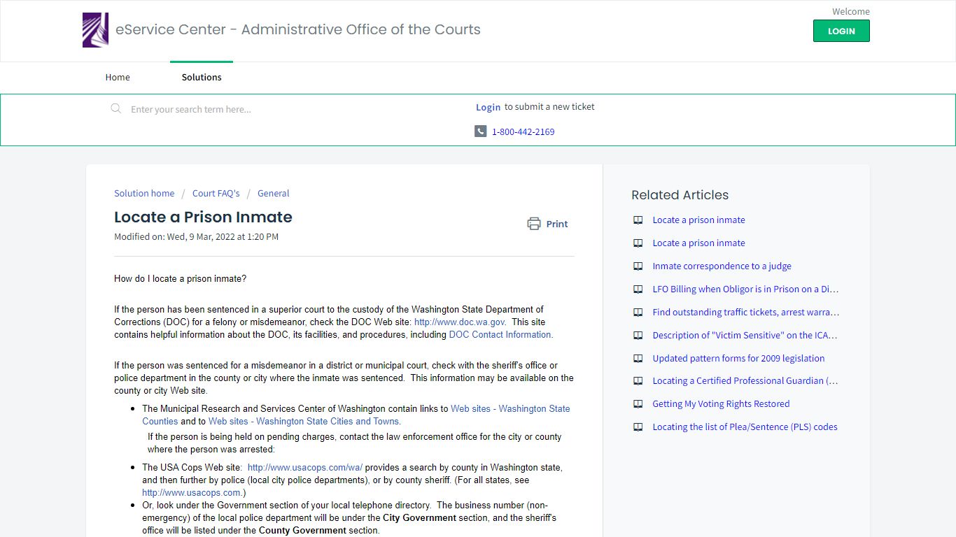 eService Center - Administrative Office of the Courts
